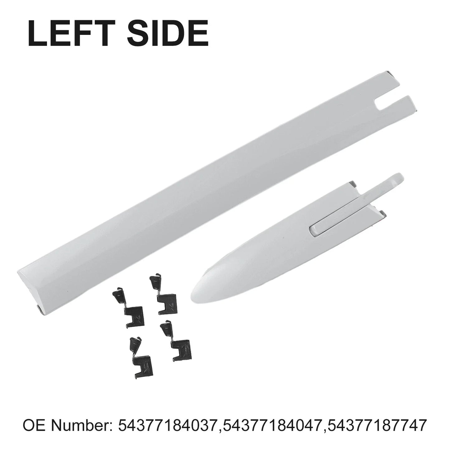 Left Roof Top Hinge Cover with Clips for Convertible