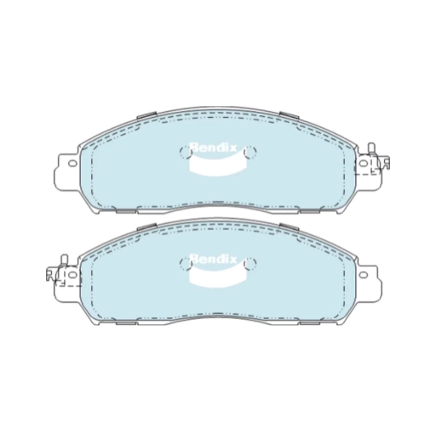 HD Front Disc Brake Pads Set 2.3L 2.5L for Nissan Navara D23 NP300 (2015-2020)