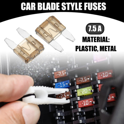 100pcs APM/ATM Blade Style Fuses 7.5AMP for Automotive (Universal)