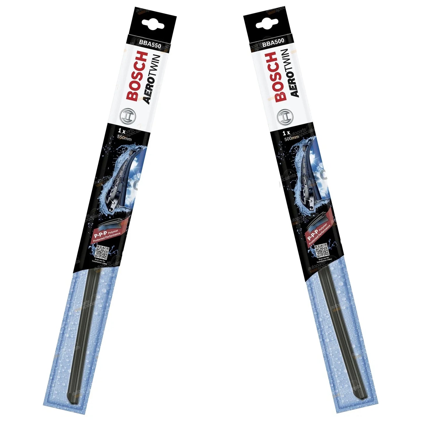 2x Front Pair Aerotwin Wiper Blades for Ford BF FG Falcon Fairmont