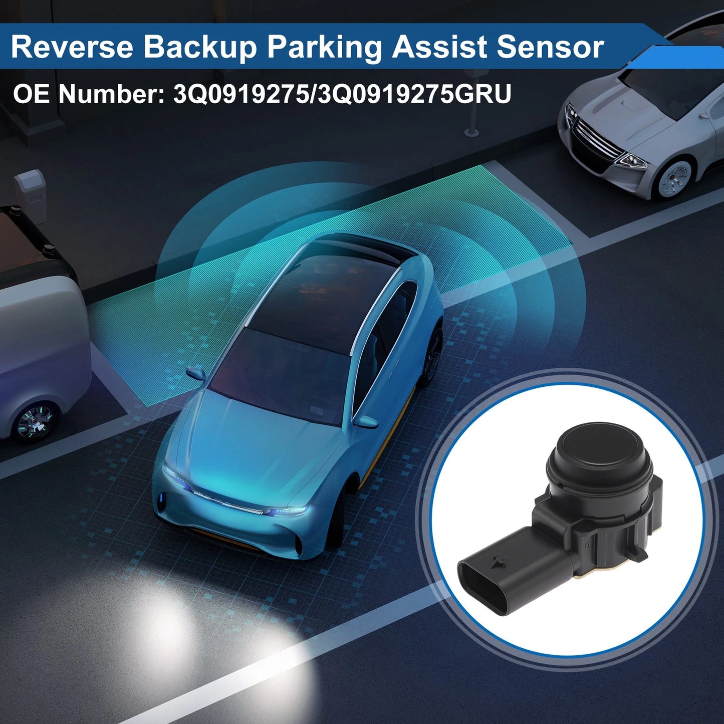 Reverse Backup Parking Sensor No.3Q0919275 for VW Tiguan (2017–2021)