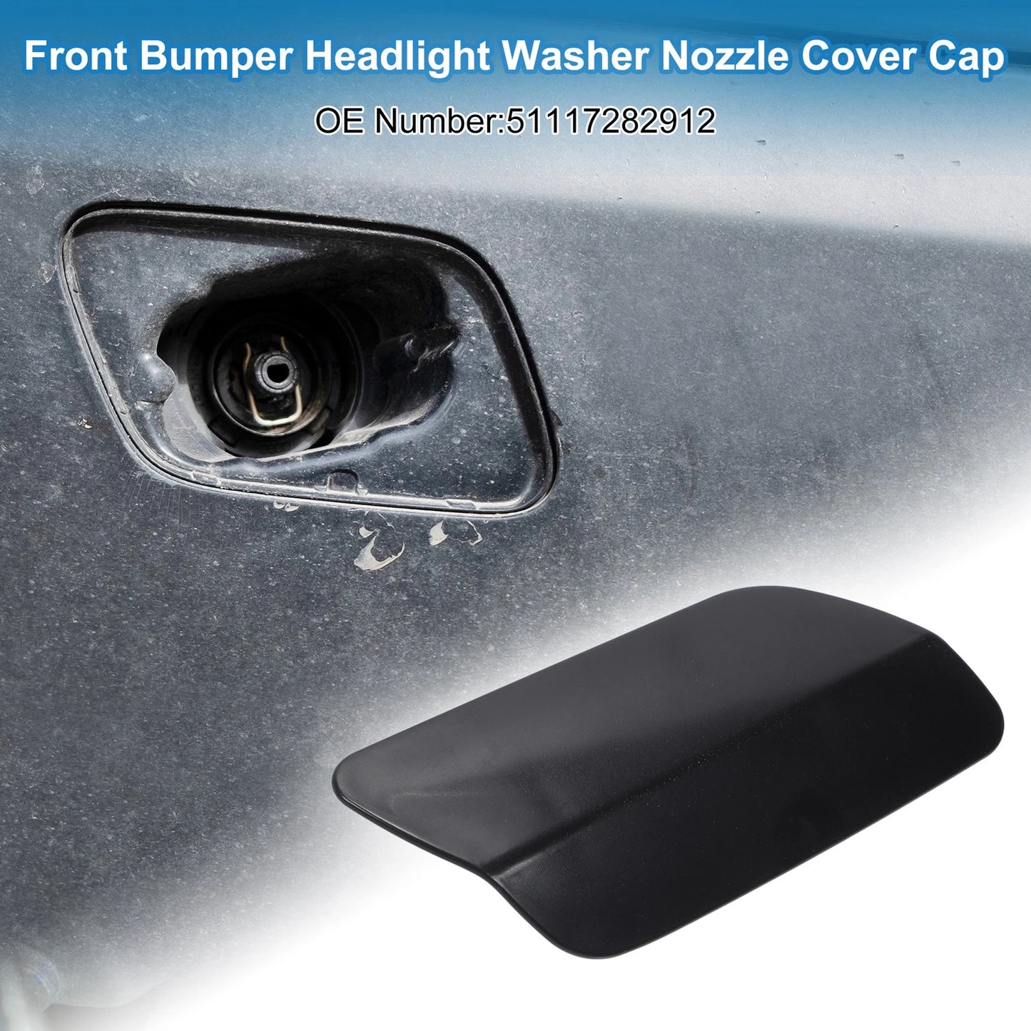 Headlight Washer Nozzle Cover Cap for BMW 640i (2012–2015)