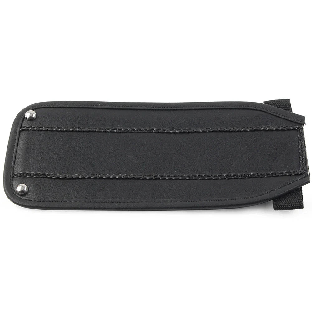 Black PU Leather Gas Tank Panel Bib for Harley Electra Glide FLH