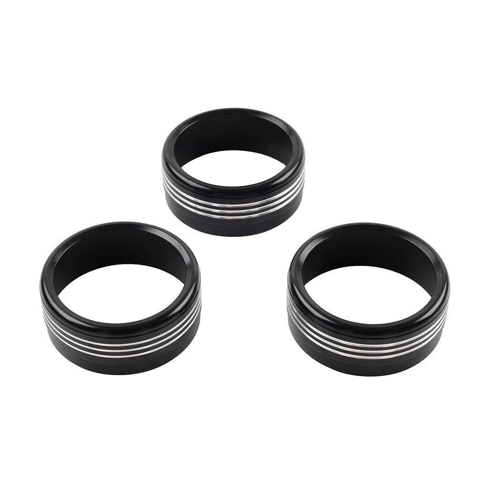 Set of 4 AC Climate Control Knob Ring Covers for Subaru Forester XV Crosstrek WRX STi