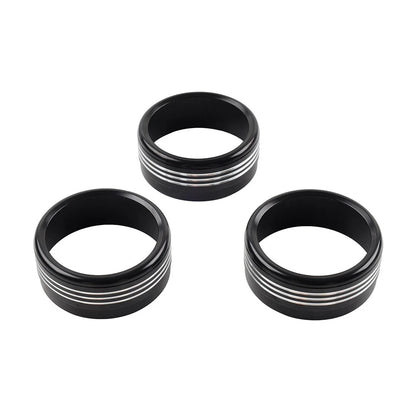 Set of 4 AC Climate Control Knob Ring Covers for Subaru Forester XV Crosstrek WRX STi
