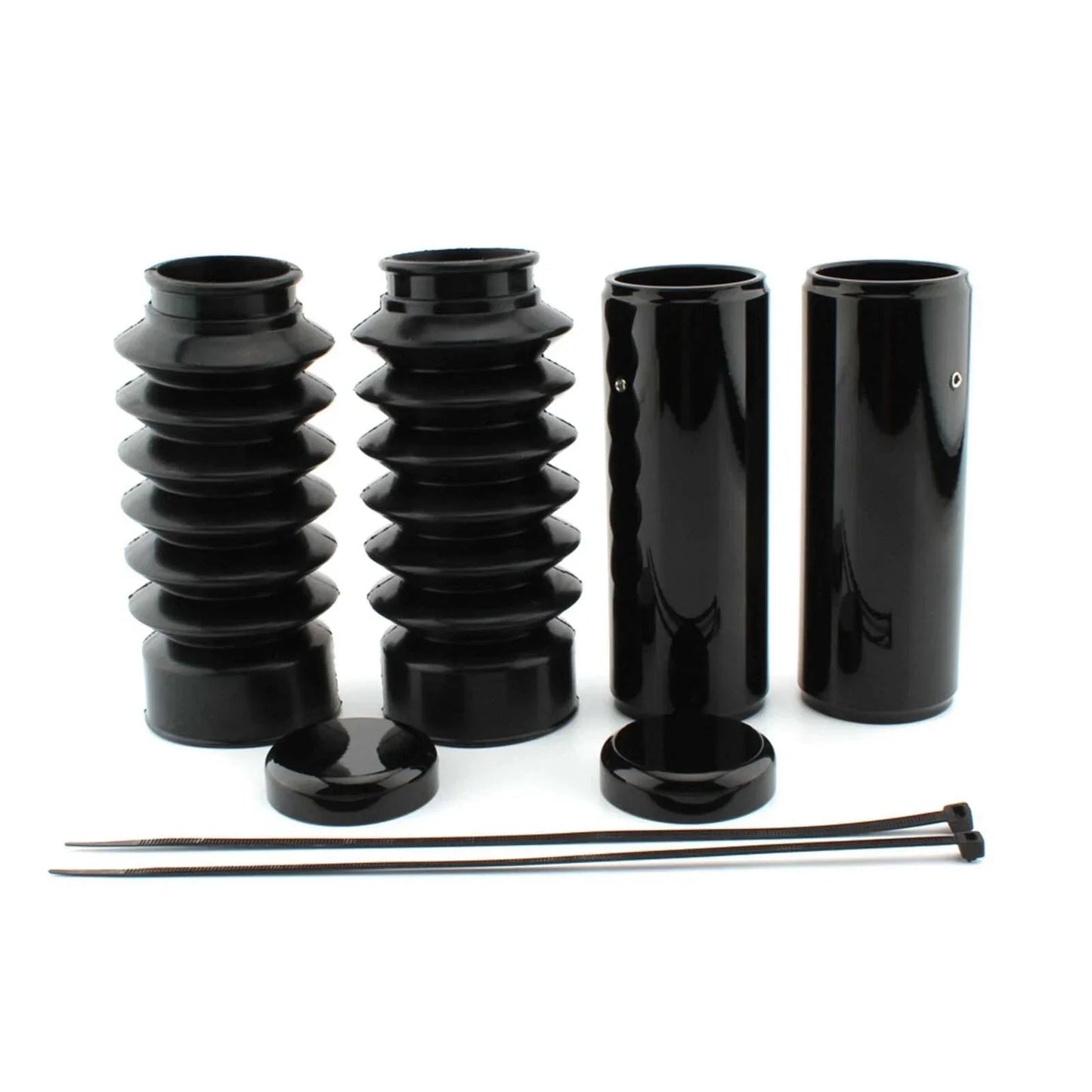 Black Full Fork Cover Kit for Harley Davidson Sportster X48 Forty-Eight (16-23)