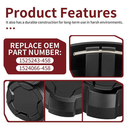 Set of 4 Wheel Rim Caps for Polaris Ranger 570 Crew (2015–2021)