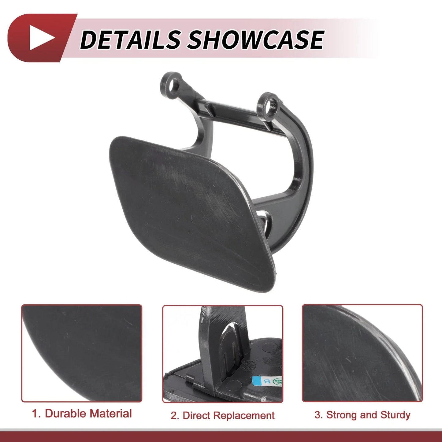 Front Right Washer Nozzle Cover Cap Unpainted for BMW 740i (2011 - 2015)