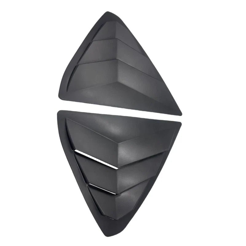 Matte Black Rear Side Window Shutters Louvers Trim for Mazda CX-5 (2017–2021)