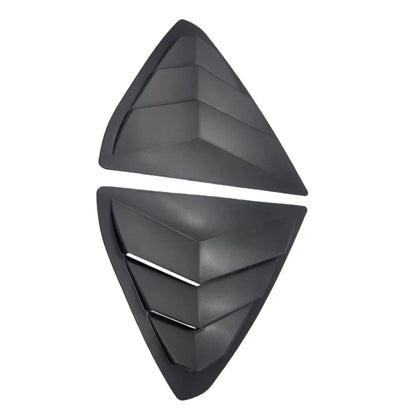 Matte Black Rear Side Window Shutters Louvers Trim for Mazda CX-5 (2017–2021)