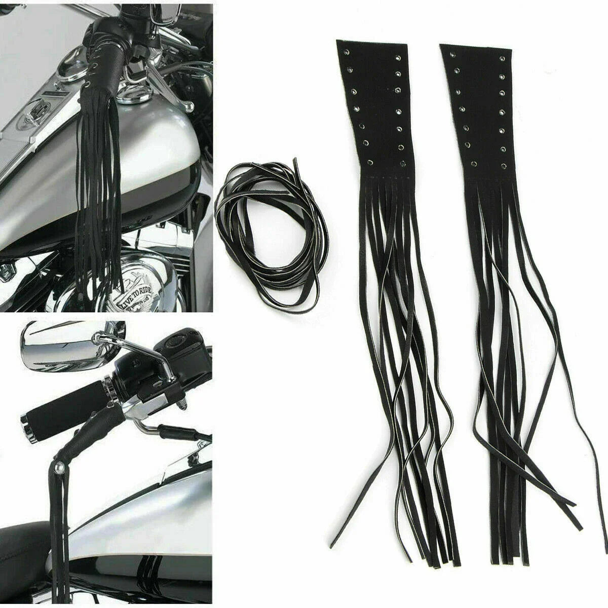 12" Leather Motorcycle Brake Lever Covers for Biker (Fits Various Models)