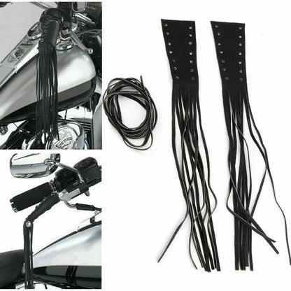 12" Leather Motorcycle Brake Lever Covers for Biker (Fits Various Models)