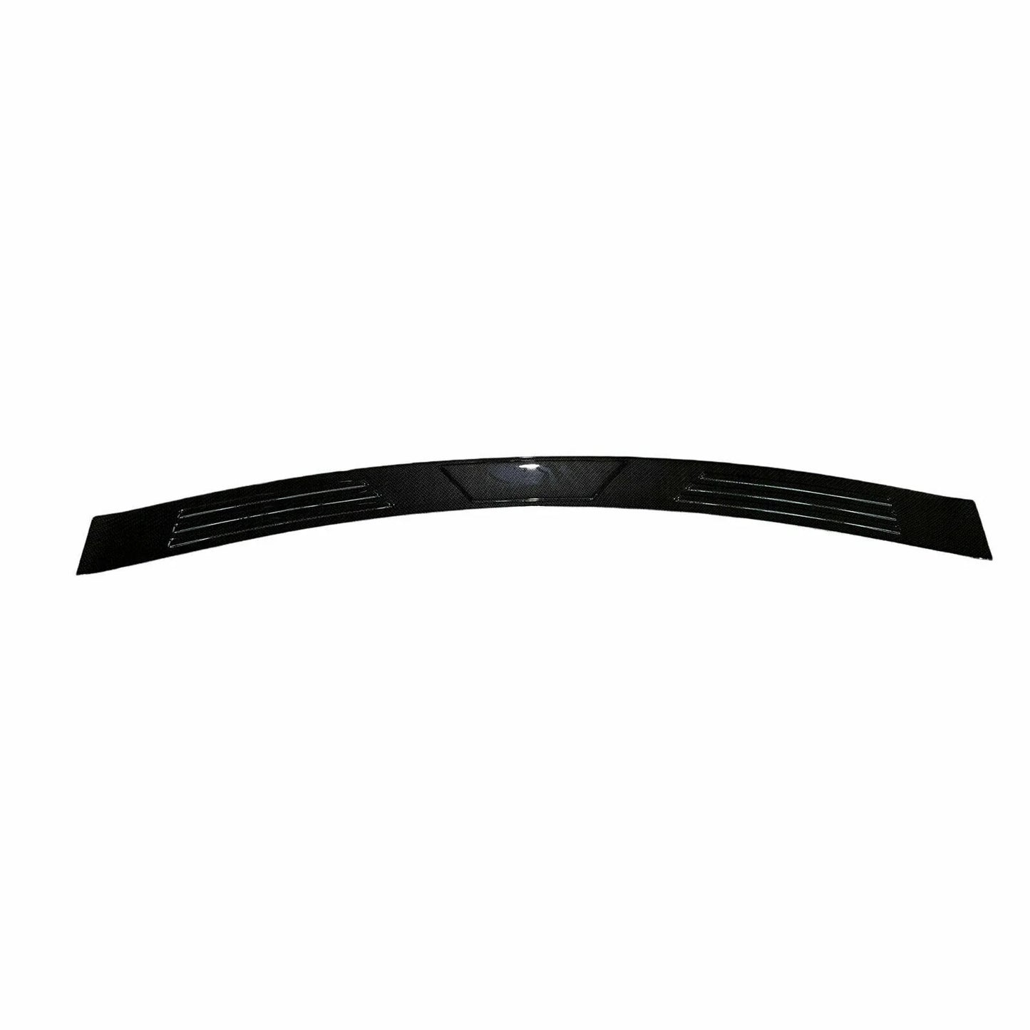 Carbon Fiber Black Rear Bumper Step Scuff Plate for Isuzu MUX (2017-2020)