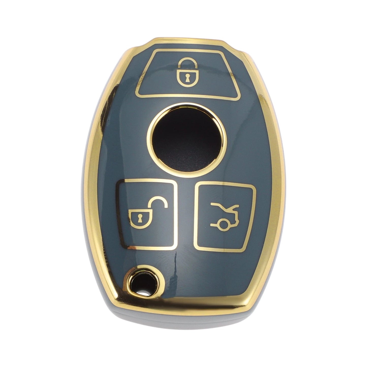 TPU Silicone Car Key Case for Mercedes-Benz A-Class (3 Buttons)