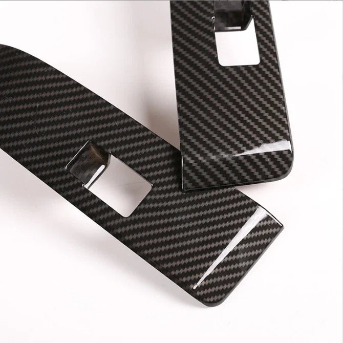 4x Carbon Fiber Inner Window Switch Panel Cover Trim for Toyota Tacoma (2016–2023)