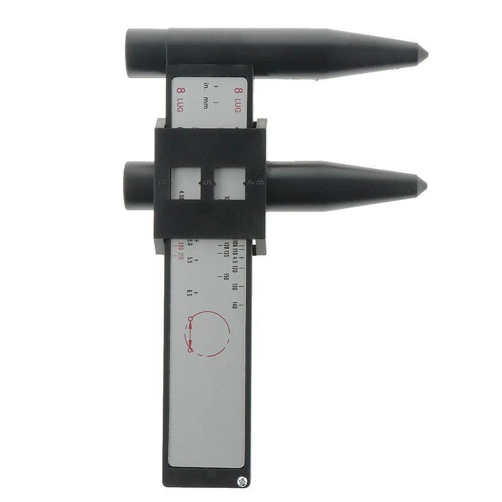 Wheel Pattern Gauge Tool Car PCD Ruler 4 5 6 8 Lug Automotive Tool