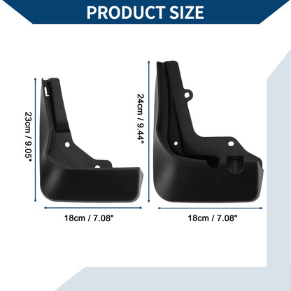 Set of 2 Mud Flaps Splash Guards for Mercedes-Benz A Class (2019–2022)