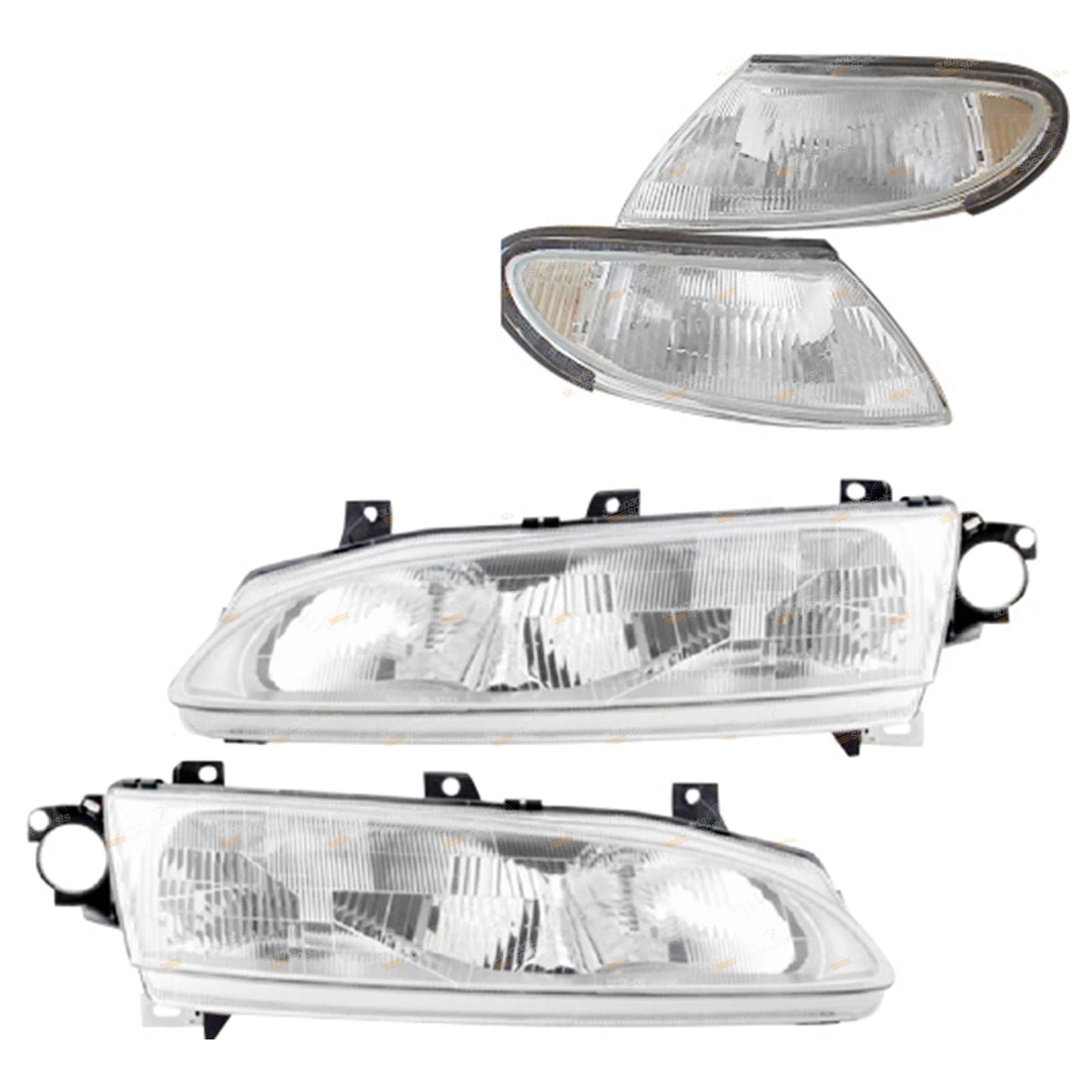 Set of 2 Headlights and Corner Lights for Ford Falcon EF/XH (1994–1999)