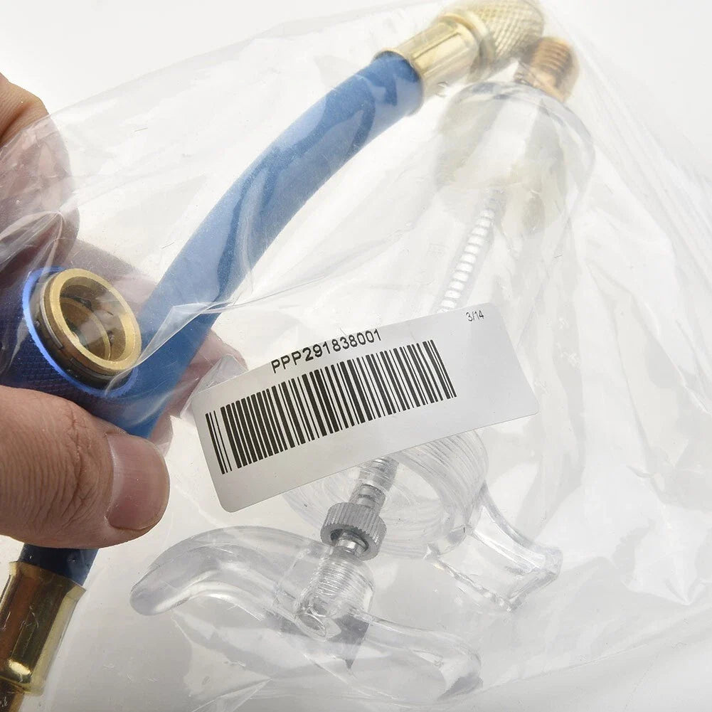 Oil & Dye Injector R134A 1 OZ Hand Turn Pump Oil Injection Vehicle A/C Adapter