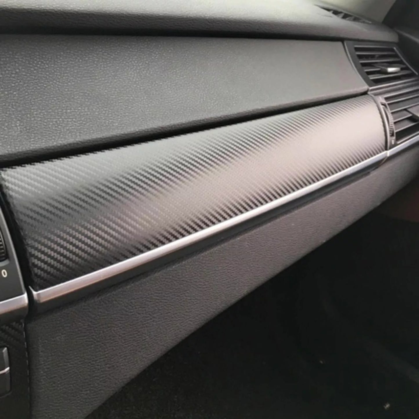 Interior Stickers / Black Carbon Fiber for BMW X5 X6 (2008–2014)