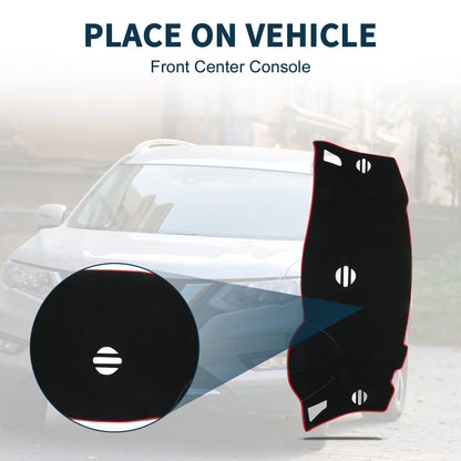 Dashboard Dash Cover Mat for Nissan Elgrand E52 (2010–2024) Black Red Set of 1