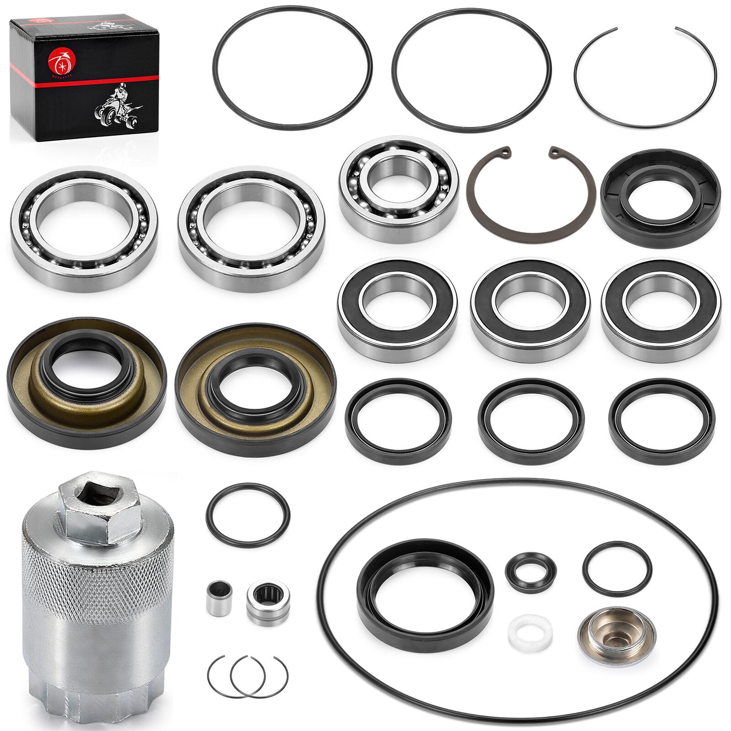 Rear Differential & Axle Bearing Seal Kit for Honda Recon 250 (2002–2023)