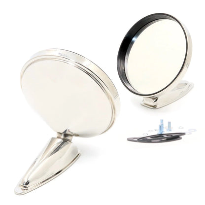 Set of 2 Chrome Door Mirrors for Cadillac Fleetwood (1960–1979)