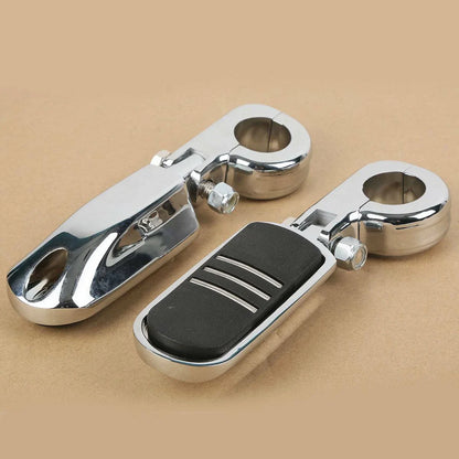 Universal 32mm 1 1/4in Highway Engine Guard Foot Pegs Mount for Harley