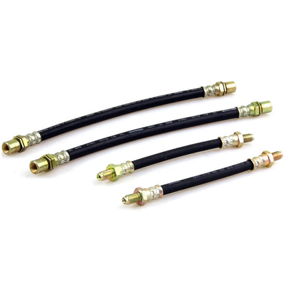 Set of 4 Front Brake Hoses for Toyota Corolla (1974–1987)