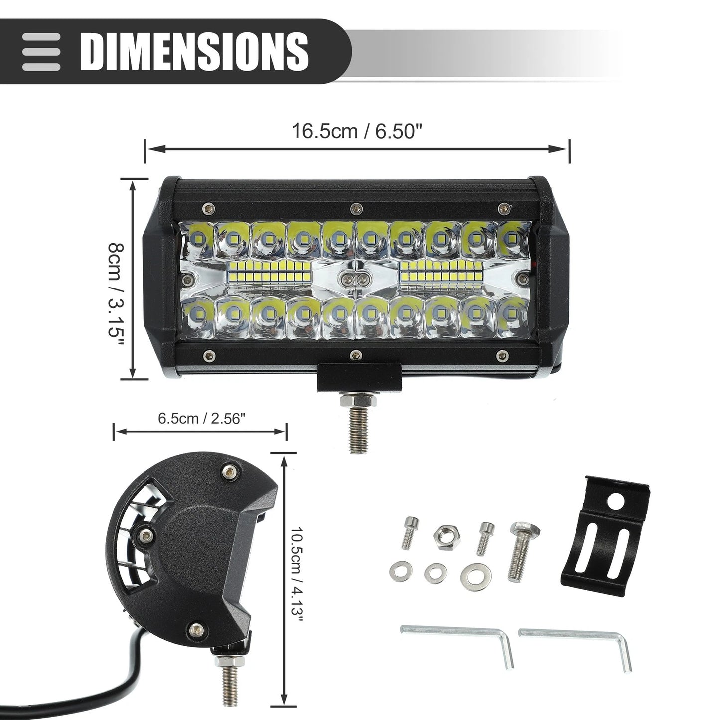 6.5" LED Off-road Fog Lights 120W for Pickup (Universal)