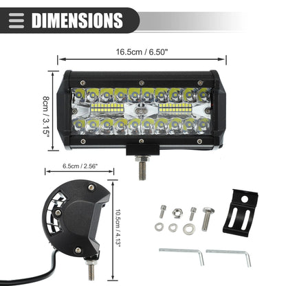 6.5" LED Off-road Fog Lights 120W for Pickup (Universal)