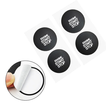 2 x Ignition Stop Switch Button Repair Sticker Vinyl for Hyundai ix35