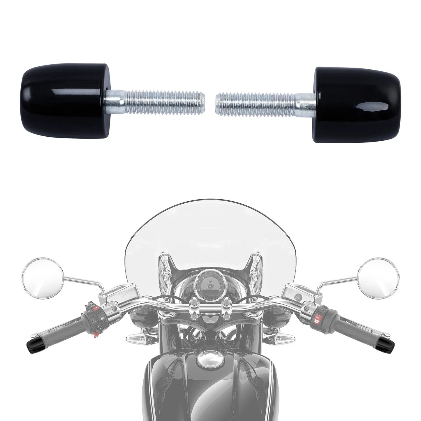Handlebar Vibration Absorber Caps for BMW R18 (2021-2023)