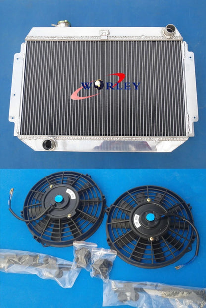 3Row Aluminum Radiator & Fans for Holden HQ HJ HX HZ V8 Kingswood (1971–1980)