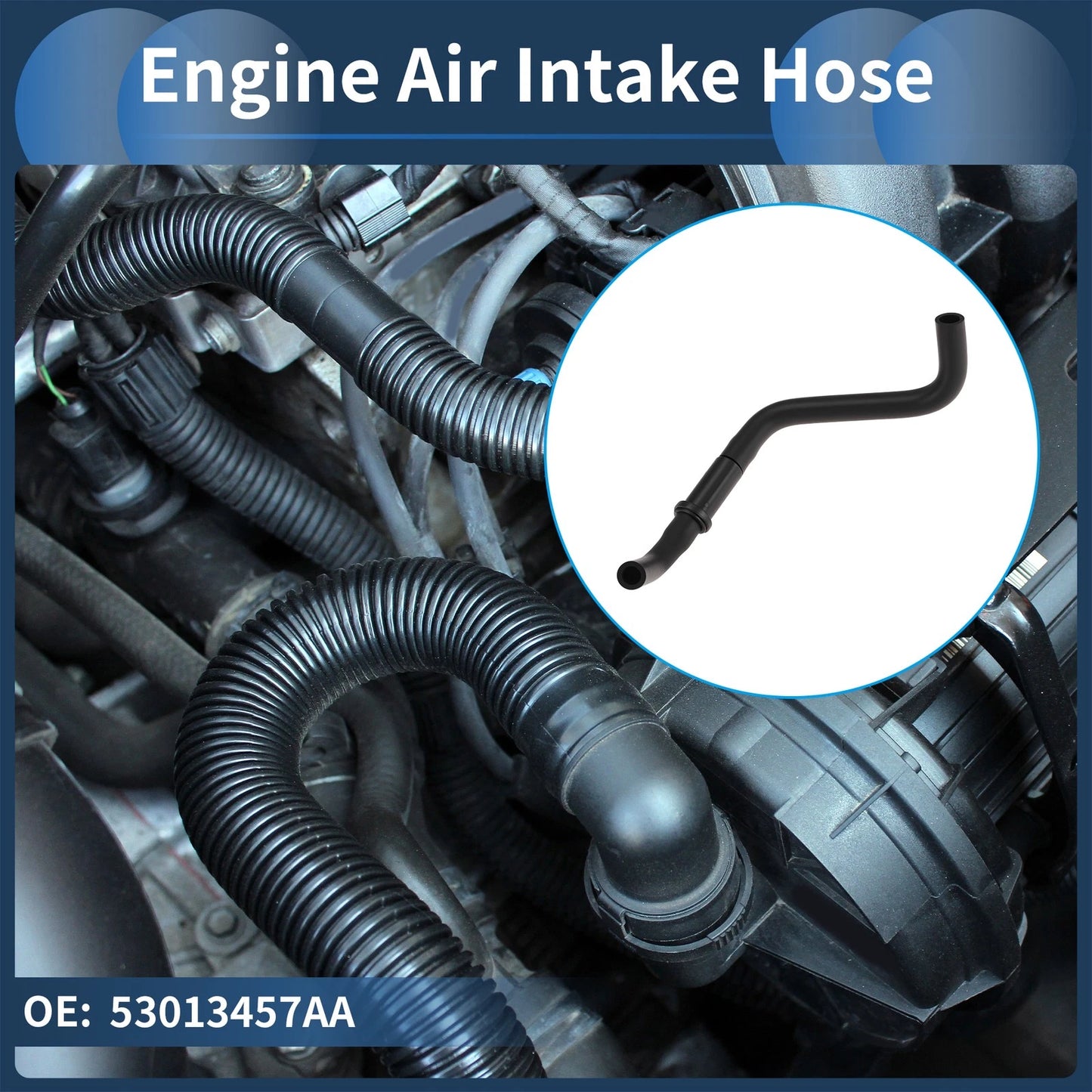 Engine Air Intake Hose for Jeep Liberty (2002–2004) No. 53013457AA Silicone