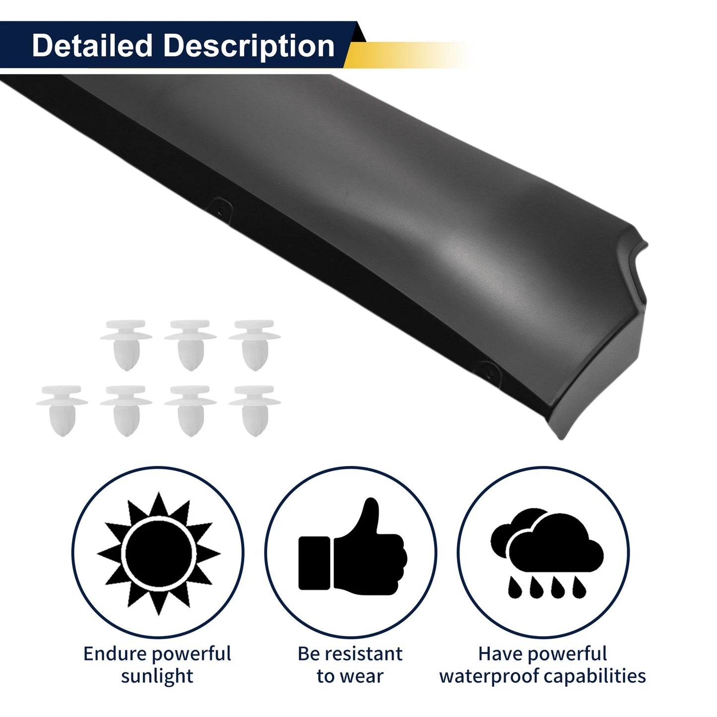 Door Side Lower Trim Garnish No. 75742OE906 for Toyota Highlander