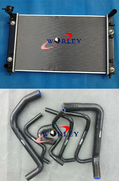 Radiator for Holden Commodore VT VX WH V6 Twin Oil Cooler + Blue Hose (1997-2006)