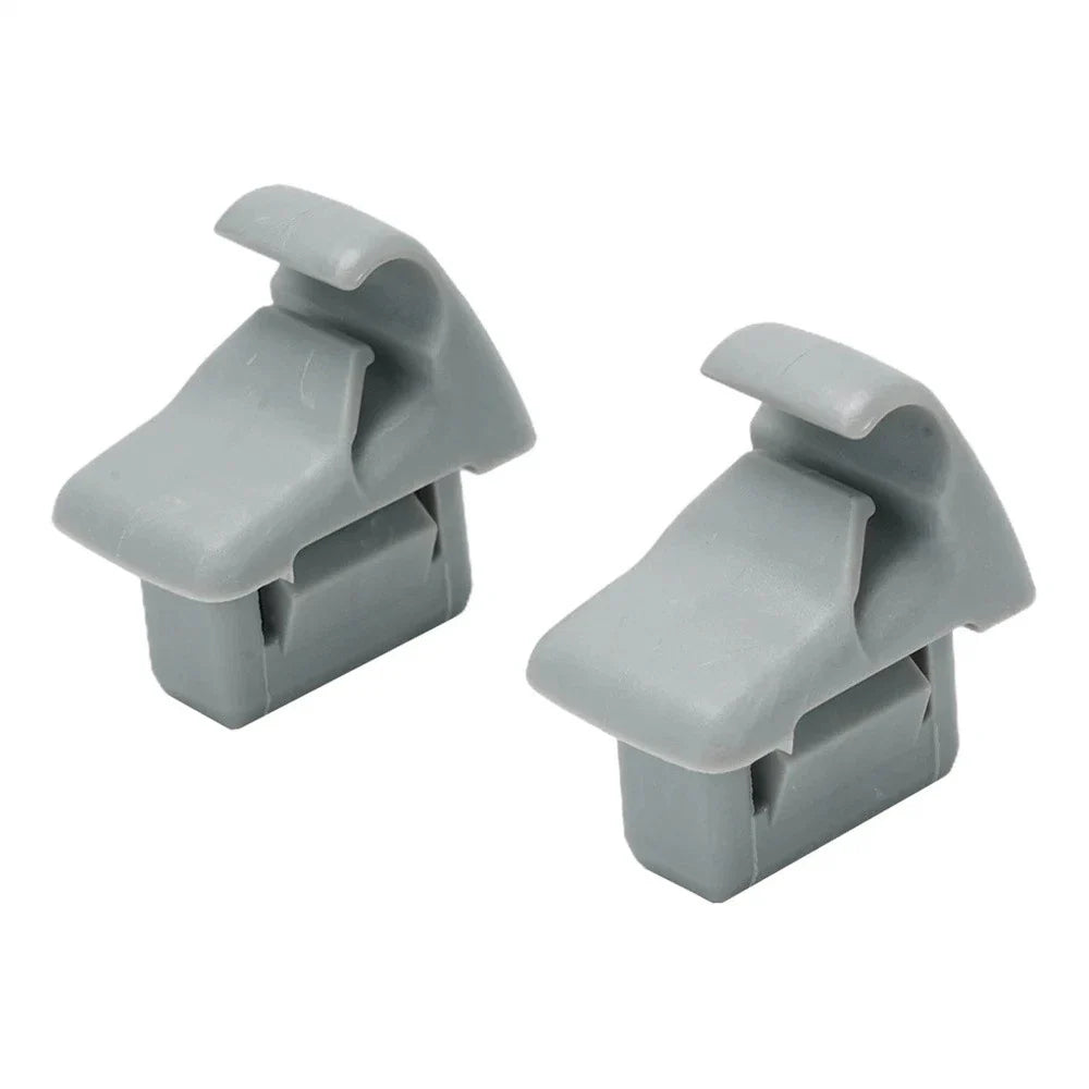 Sun Visor Holder Clips Grey for Mitsubishi Lancer, Outlander, ASX