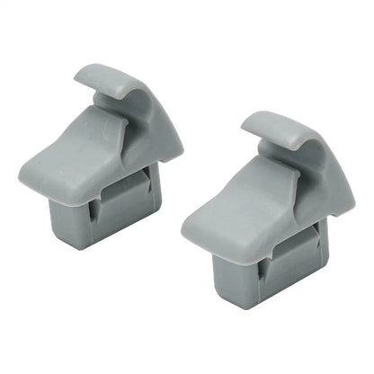 Sun Visor Holder Clips Grey for Mitsubishi Lancer, Outlander, ASX