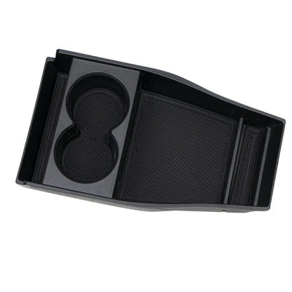 1x Front Center Console Storage-Box ABS-Black Organizer Tray for Hyundai