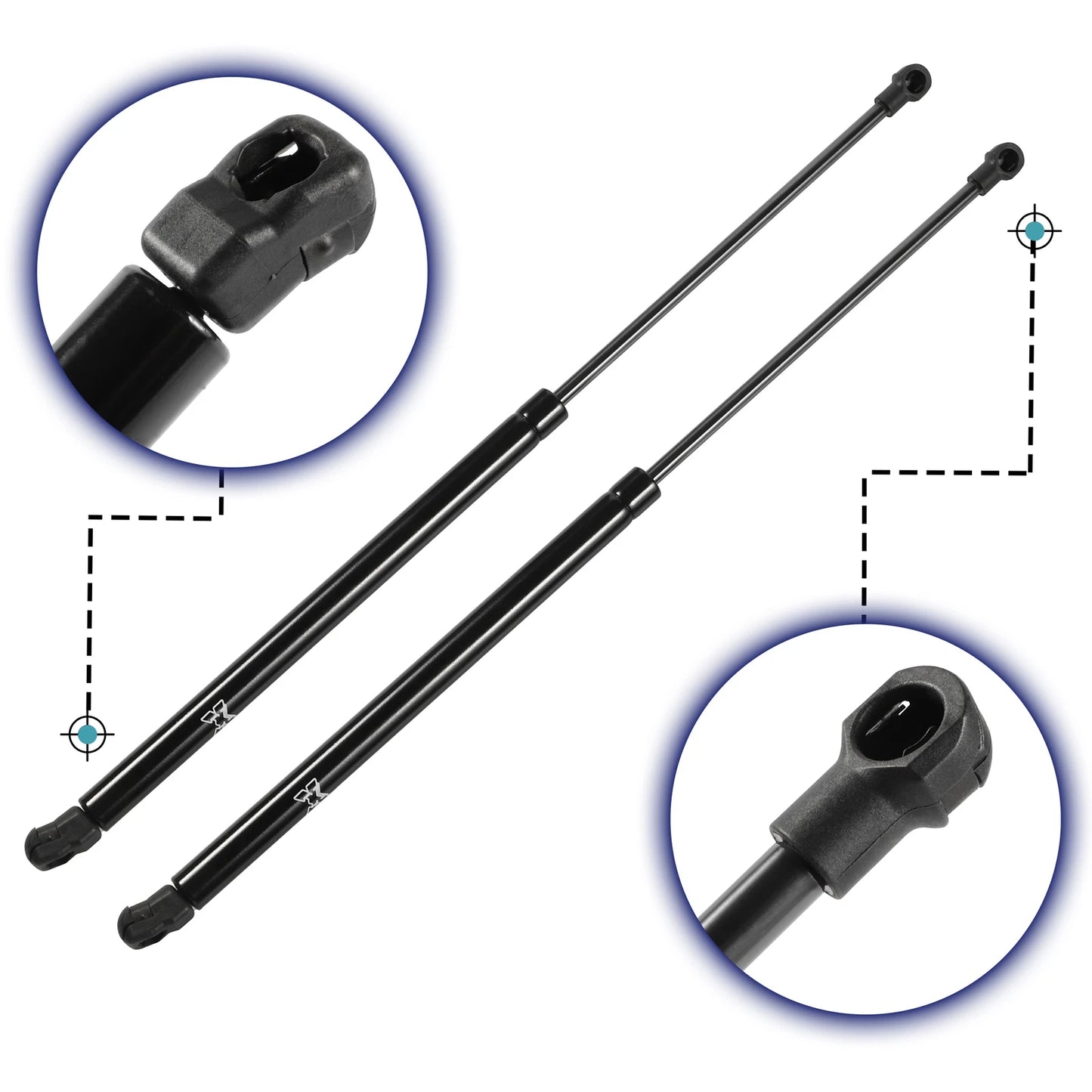 2pcs Front Hood Gas Lift Supports for Lexus RX350 (2010–2015)