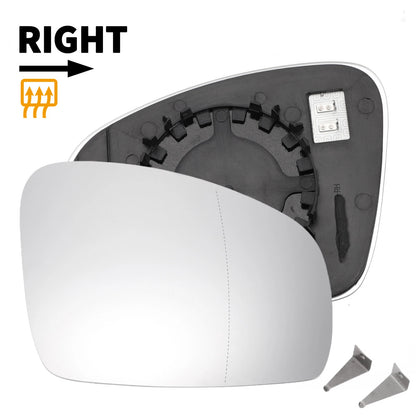 Right Side Heated White Mirror Glass for Skoda Fabia ROOMSTER (2007–2014)