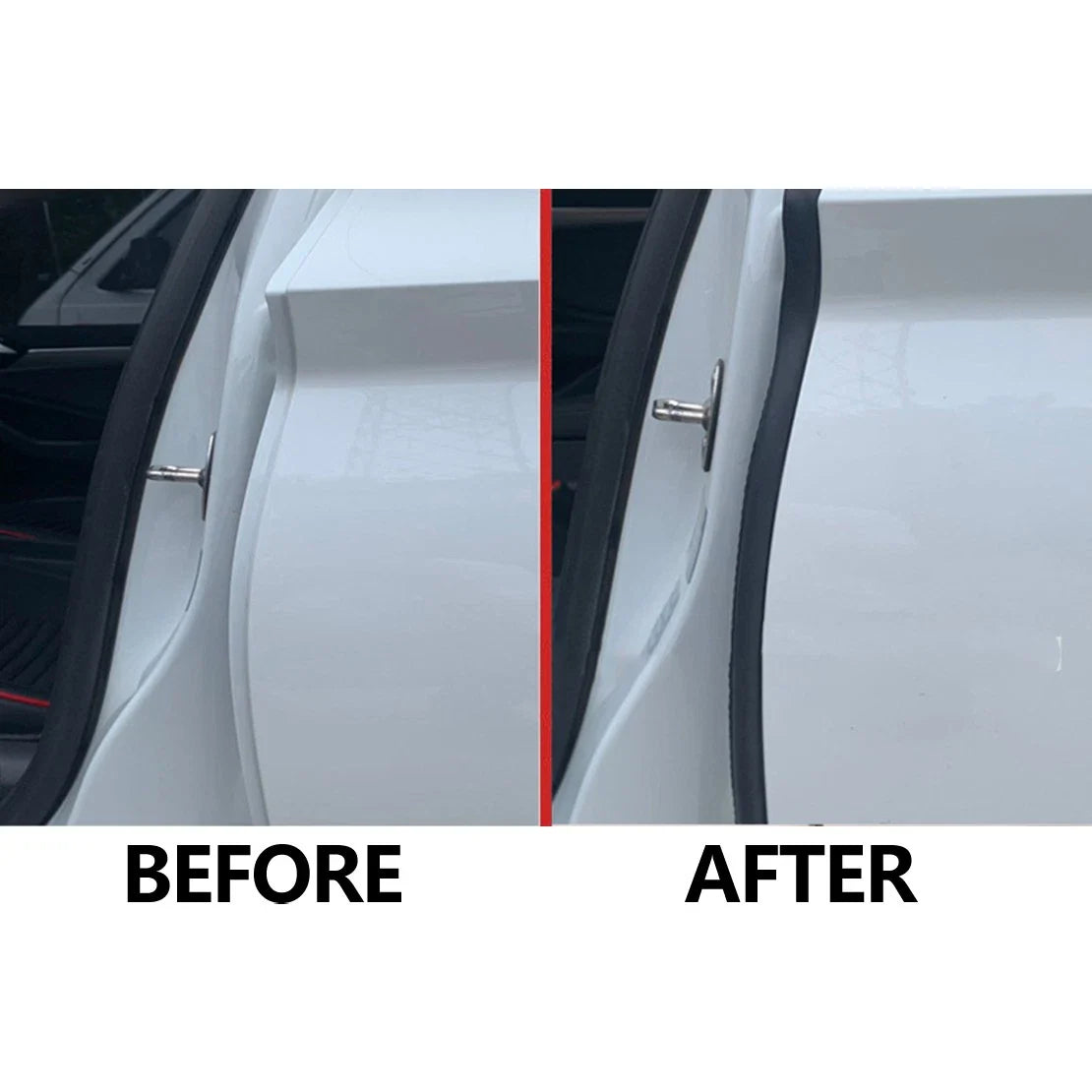 Car Door B Pillar Seal Strip 80cm 2 x Anti Collision Noise Prevention