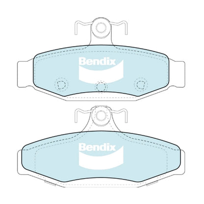 Set of 4 Rear Disc Brake Pads for Nissan Pintara R31 (1986–1989)
