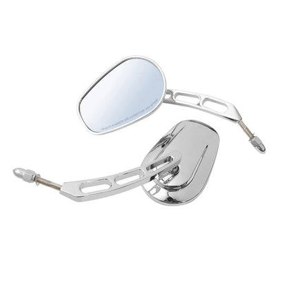 Chrome Rearview Mirrors for Harley Softail Slim FLSS Deluxe Heritage Fatboy (2014-2023)