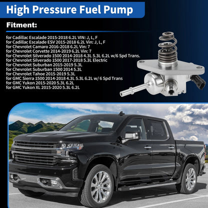 GDI High Pressure Fuel Pump for Chevrolet Silverado 1500 Tahoe (2014–2019)