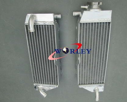 Aluminum Radiator and White Hose for Yamaha YZ400F (1998–2000)