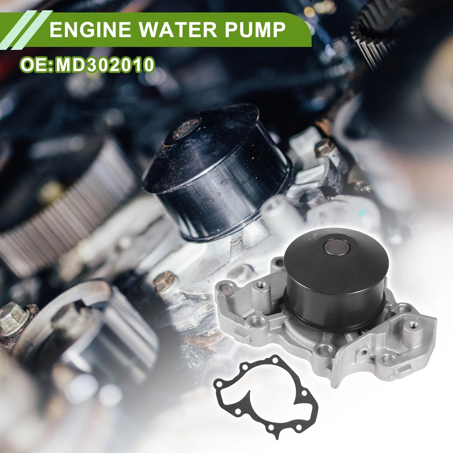 Engine Water Pump for Mitsubishi Lancer (1994–1996) MD302010