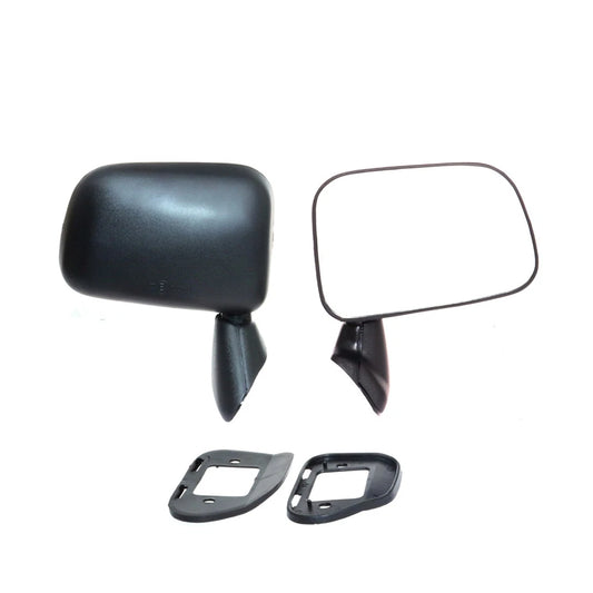 Set of 2 Black Door Mirrors for Toyota Hilux Pickup (1983–1988)
