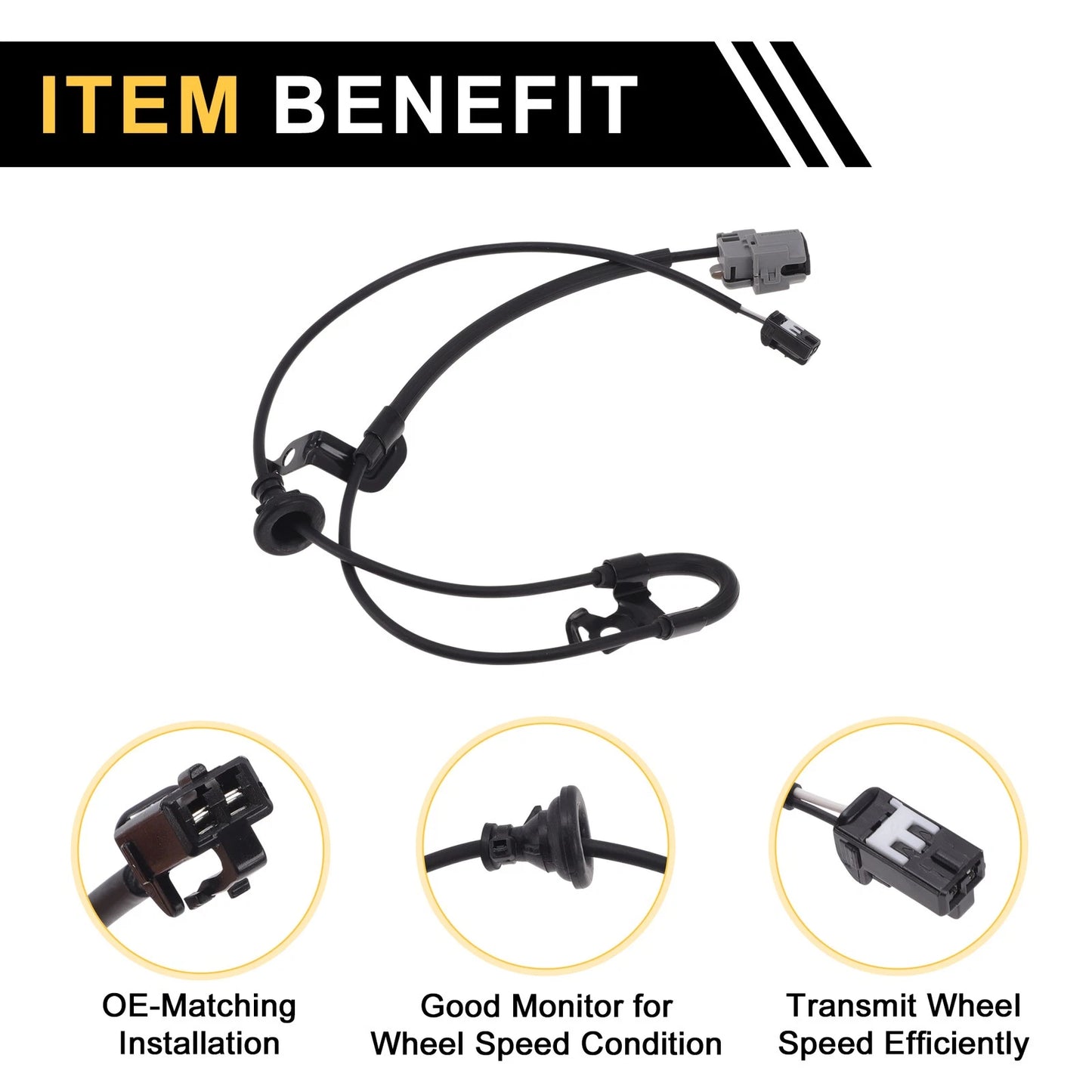 ABS Wheel Speed Sensor No. 8951606210 for Lexus ES 350 (2010–2013) Right Rear